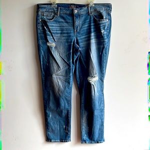 NWT TORRID size 18R Boyfriend straight vintage stretch mid-rise blue jeans